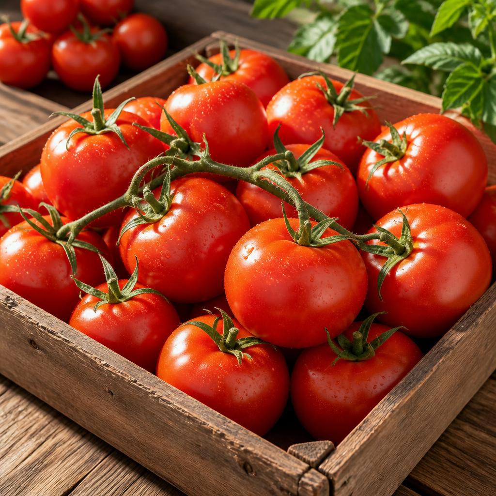 Fresh red tomatoes