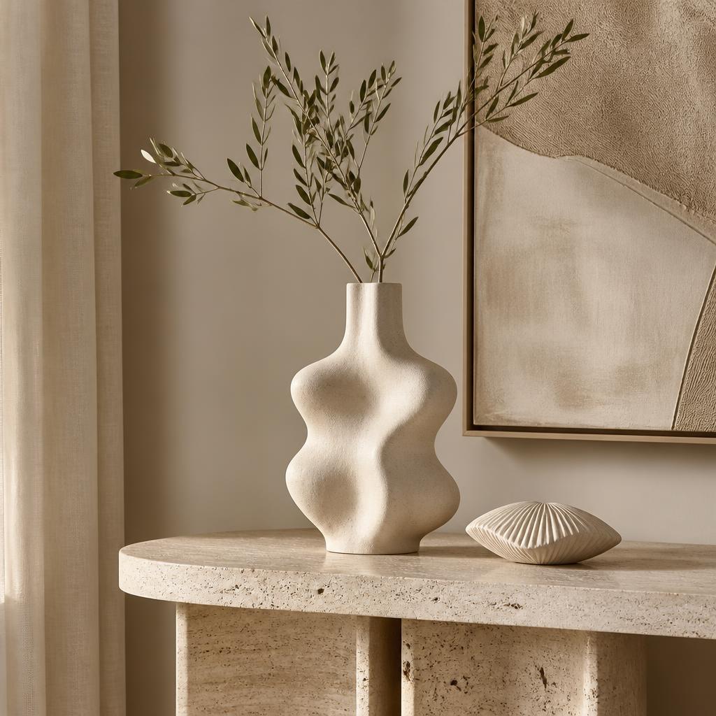 Sculptural ceramic home décor
